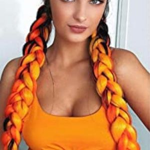 Orange Jumbo Hair Extension